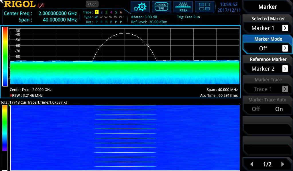 POI(7.45µsec) 이상 펄스는 RT-SA가 빠짐없이 정확한 진폭으로 포착합니다